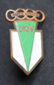 DKW Auto-Union emblem 1938 brass (6776)